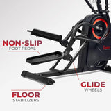 Cardio Climber Stepping Elliptical Exercise Machine for Home with 8 Levels of Magnetic Resistance, Performance Monitor