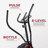 Cardio Climber Stepping Elliptical Exercise Machine for Home with 8 Levels of Magnetic Resistance, Performance Monitor