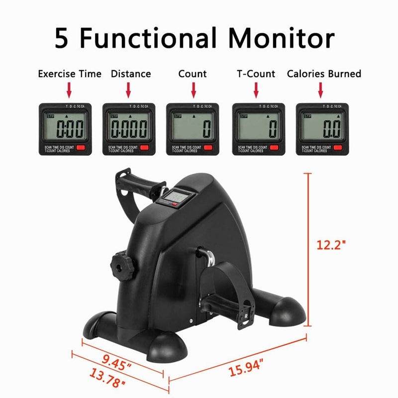 Mini Indoor Cycling LCD Display Pedal Exerciser